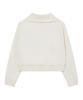 Covernat Woman Half-Zip Sweatshirt Ivory