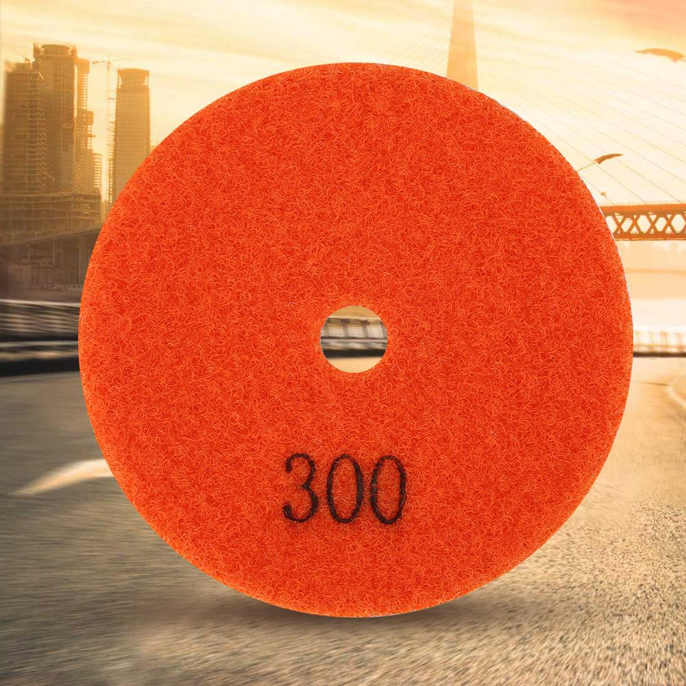 3inch Round Diamond Polishing Pad Granite Marble Grinding Disc Wet Polisher Tool (300#)