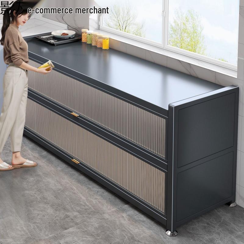Étagère de Rangement Multifonctionnelle sur Pied et Buffet de Cuisine