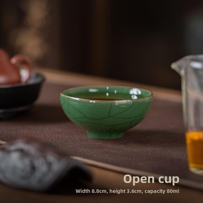 5 Famous Kilns Master Cup Tea Cup Set Kung Fu Tea Ware Tea Bowl Gift Box Home Ceramic Tea Tasting Cup Souvenir