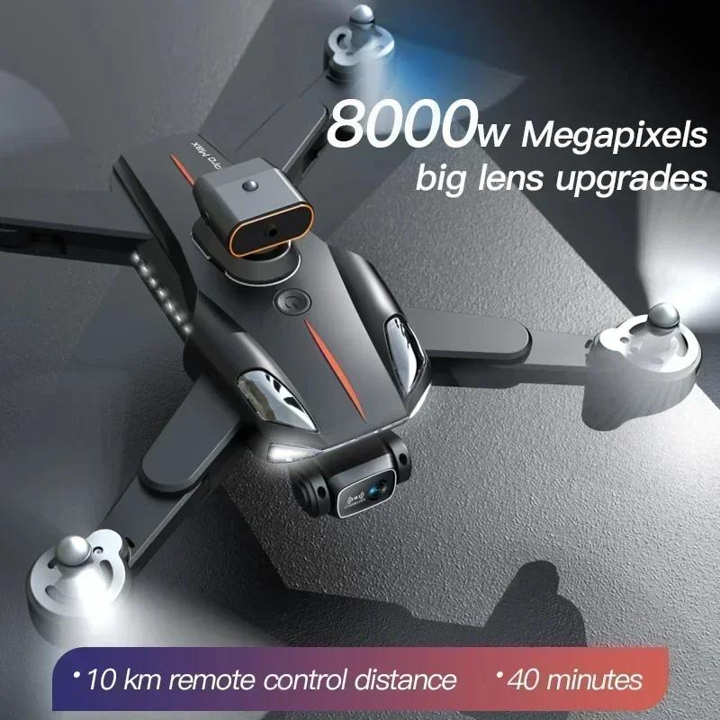 NEW P11 Max RC Drones 8K Professional HD Dual Camera Wifi Four-way Intelligent Obstacle Avoidance Foldable Quadcopter Toys Gifts