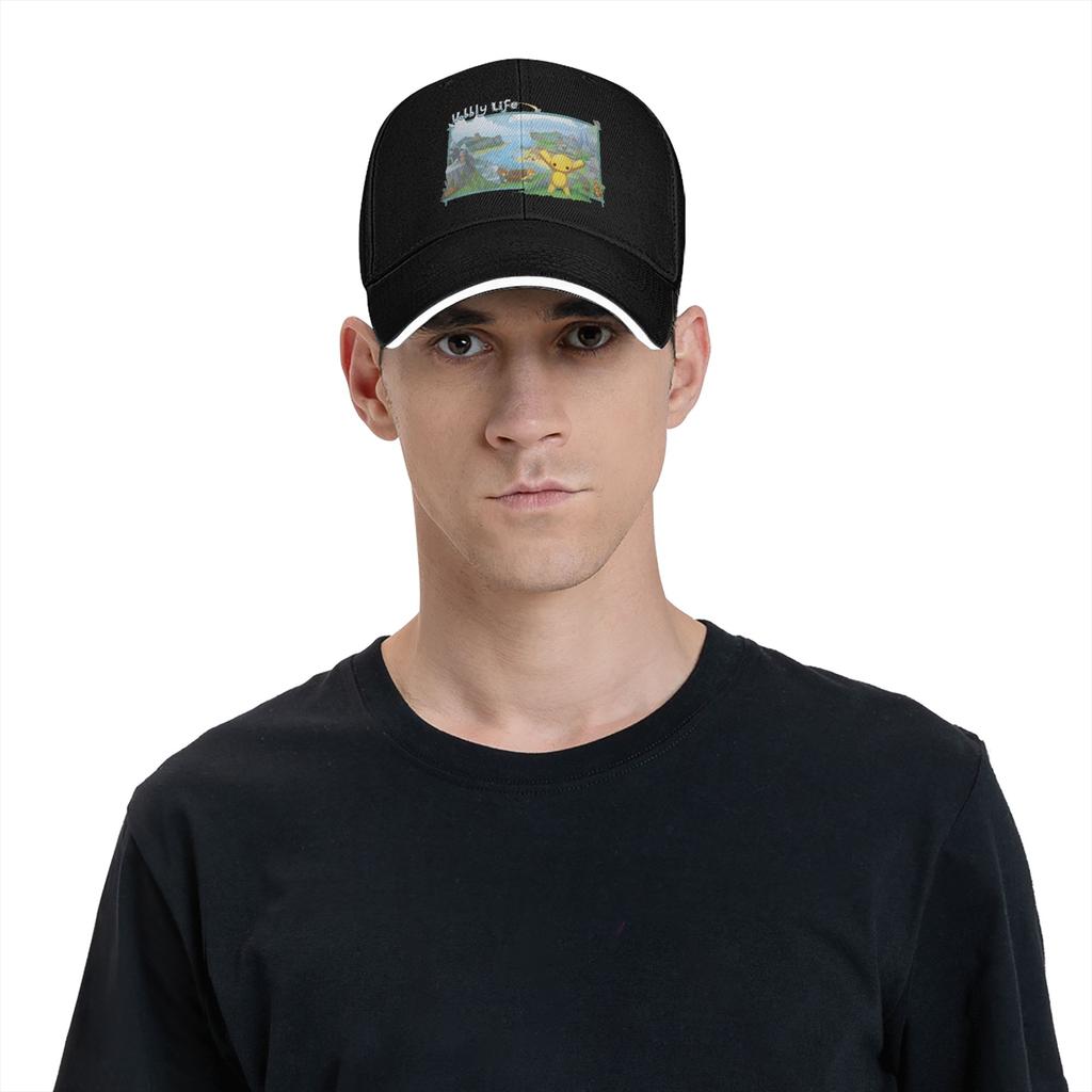 Summer Casual Baseball Cap Wobbly Life Kpop Rock Trucker Hat For Unisex-Teens Sun Visor Diy Print Baseball Caps