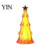 Festive Bookshelf Ornament Christmas Tree Night Light, LED Decorative Lamp for Bedroom And Party Atmosphere Safe Flameless Light Lighting, Plastic