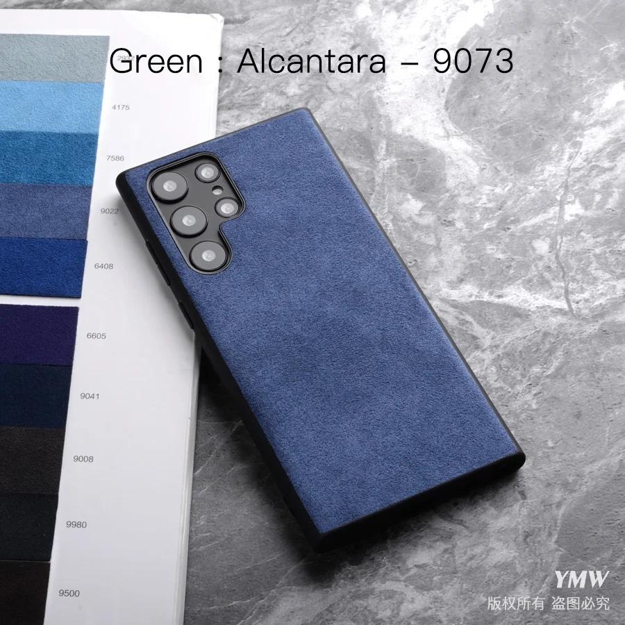 Luxury Alcantara Phone Case for Samsung Galaxy S25 Ultra S24 S23 Plus S22 S21 S20 FE Note10 Note 20 Business Suede Leather Case