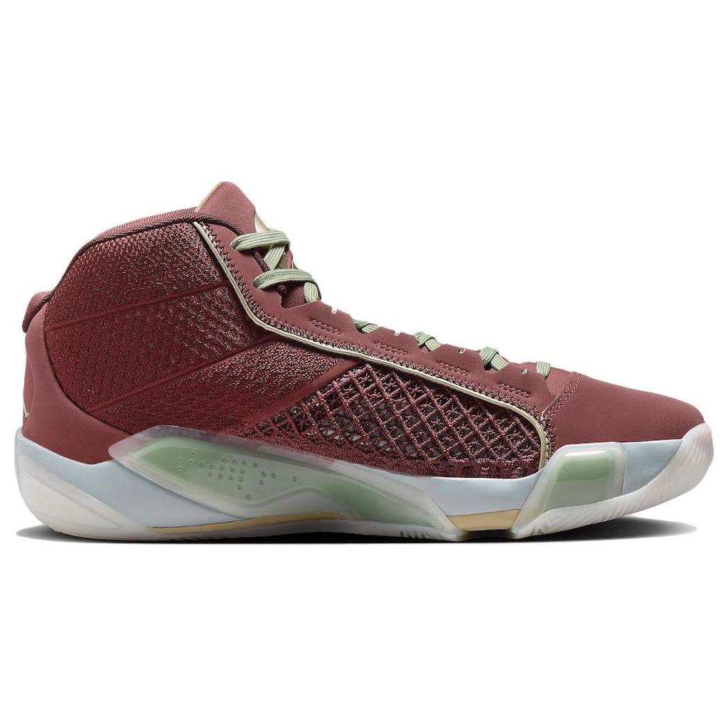 Air Jordan 38 Jahr des Drachen Herren Sneakers Red Cedar Metallic-Gold-Grain FQ8894-600