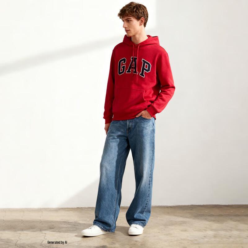 Gap Unisex Fleece-Lined Logo Hoodie