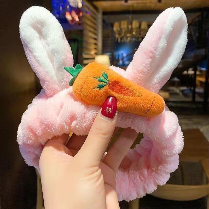 Hairband Cat Coral Plush Headband Cute Soft Hair Bow Headband Hairband Wash Face Makeup Headband Bandage Accessories