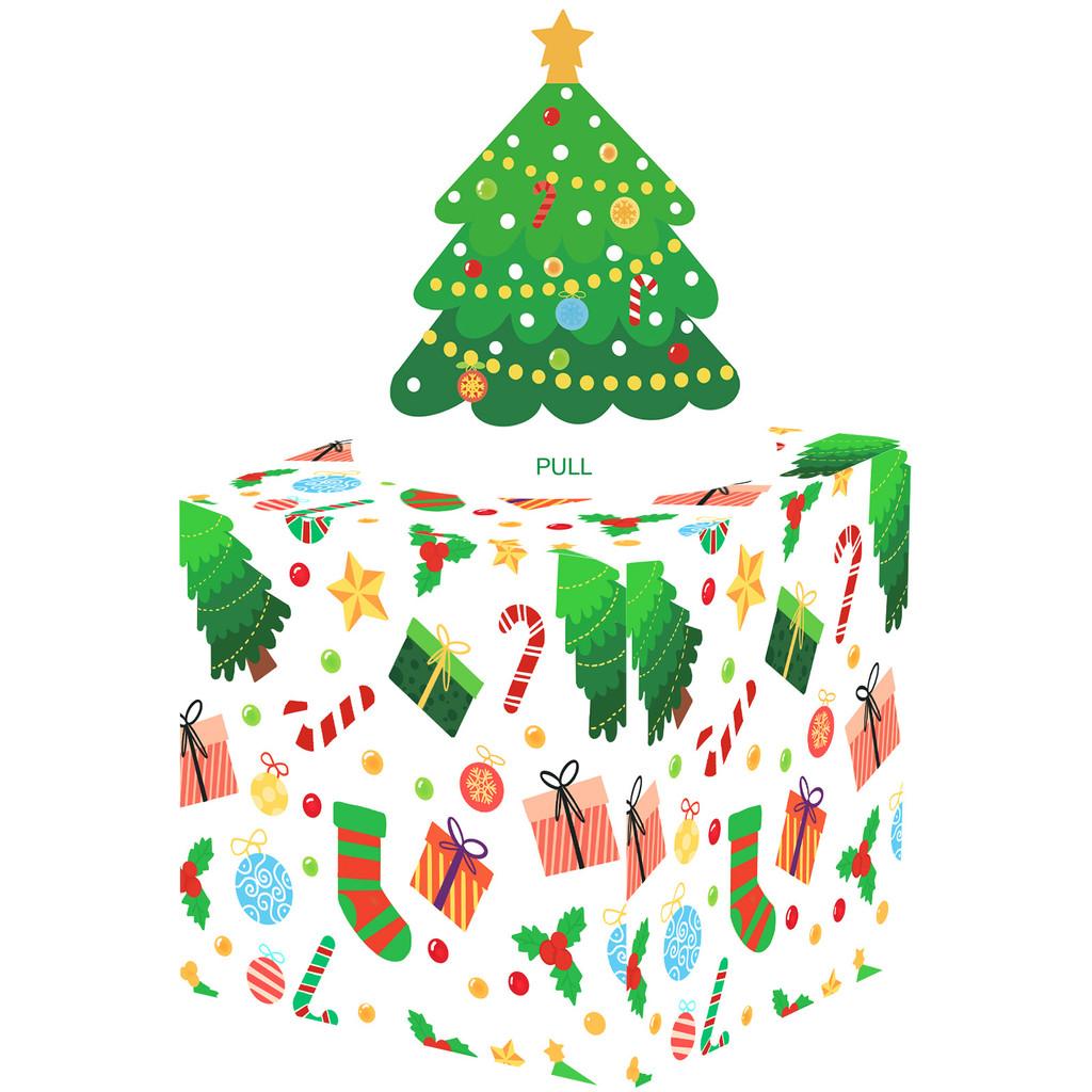Theme Christmas Money Box With Tree Design For Festive Celebration Exchange Gift