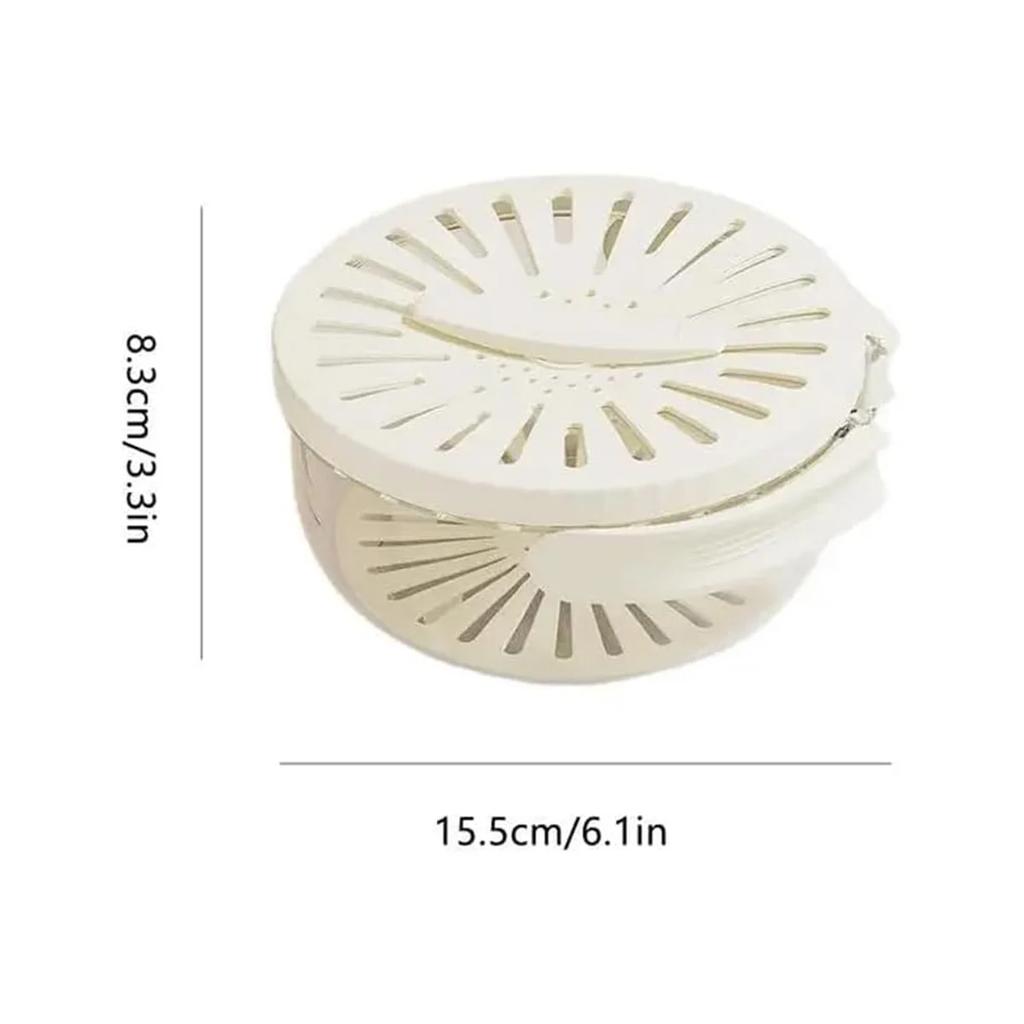 New Draining Basket With Lid 2 In 1 Multi-function Drain Basket Berry Keeper Container Colanders Portable Storage Container