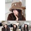 Cute Cartoon Eye Knit Fisherman Hat With Warm Windproof Function For Women And Teens