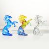 Fake Crystal Horse Figurine Artistic Simulation Pony Statue Miniature Zodiac Animal Sculpture Home Office Desktop Feng Shui Decoration Ornament