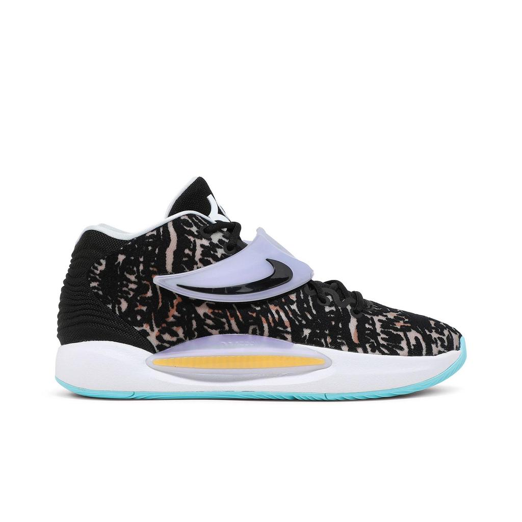 Nike KD 14 'Black White' (Unisex) Black / Copa / Orange Trance / White Basketball Shoes CW3935 001