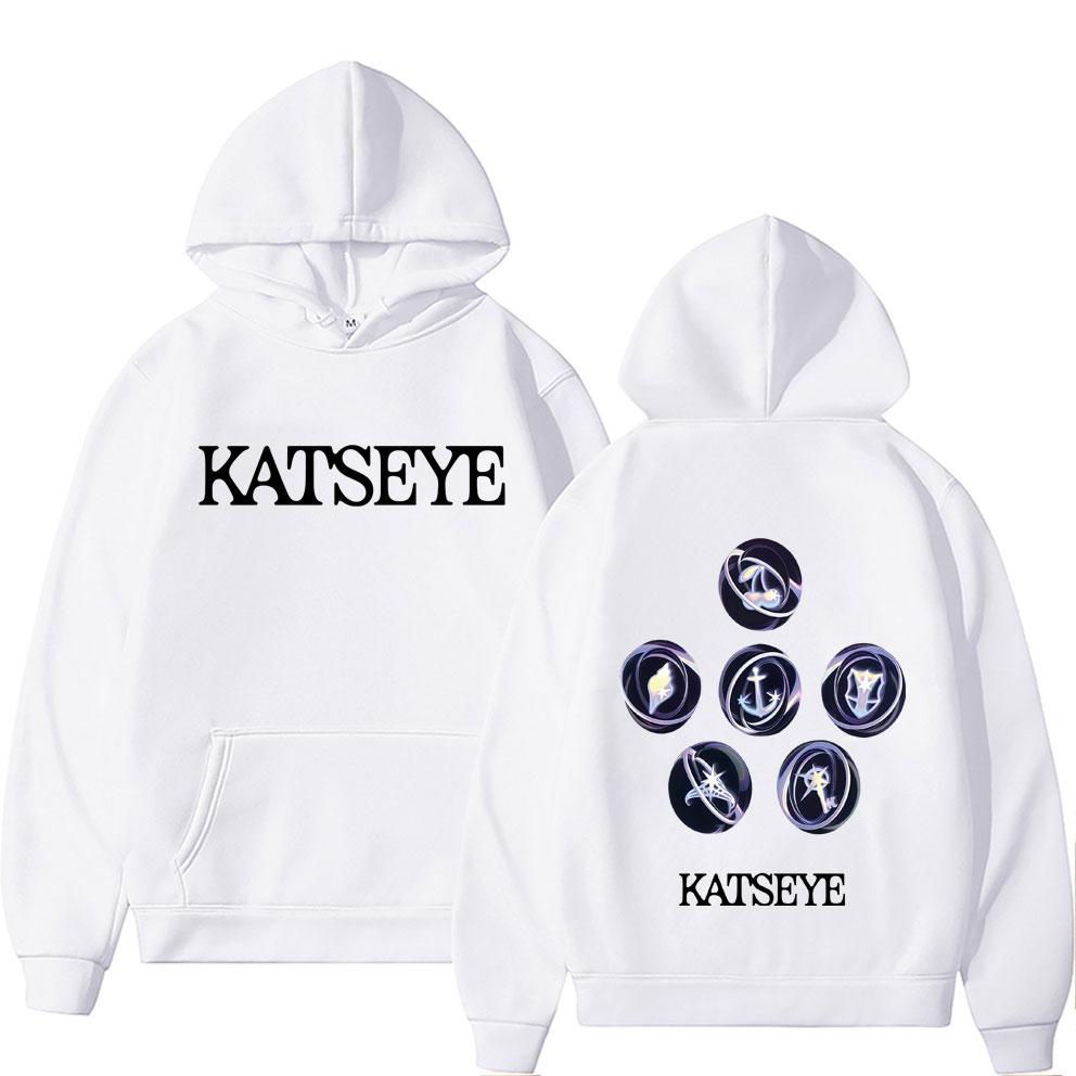 Koreanische Girlgroup KATSEYE Album Grafik Hoodie Herren Damen Freizeit Fleece Vintage Sweatshirt Herrenmode Oversized Streetwear
