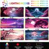 Sakura Scenery Moon Mousepad HD Printing Computer Gamers Desk Mat Locking Edge Non-slip Mouse Pad XXL Keyboard PC Desk Pads