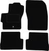 Black Velour Floor Mats For: Mazda 3 I BK Hatchback (2003-2009)