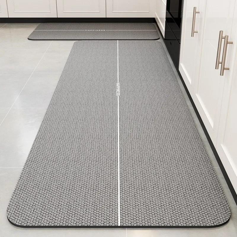 Carpet for Kitchen Floor Mat Absorbent Long Rug Absorb Oil Quick-drying Diatom Mud Anti-slip Foot Mats Home Decoration Rugs