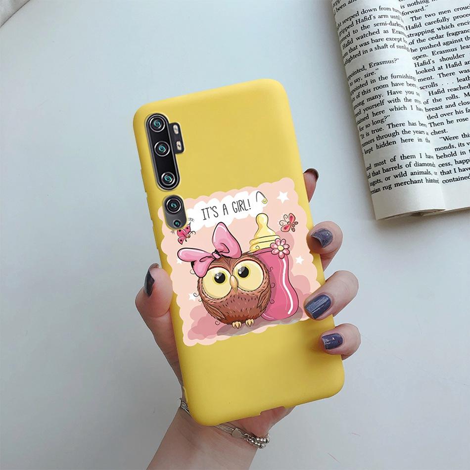Love Heart Sunflower Case for Xiaomi Mi Note 10 Pro Case Bumper Silicone Back Cover for Xiomi Xiaomi Mi Note 10 Note10 Pro Case