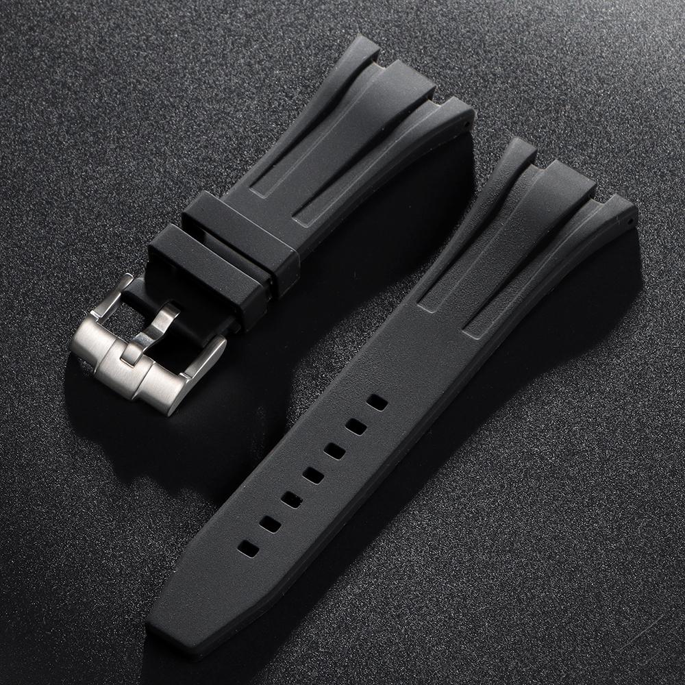 27/28/30mm Silicone Rubber Watchband for AP Royal Oak Offshore 15400 26470 15703 Watch Strap Men Soft Diving Sport Bracelet Band