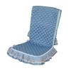 Chair Cushion with Lace Ruffle Quilted Non Slip Square Seat Pad Chair Protector with Elastic Strap for Dining Chairs Seat Office Chairs Back