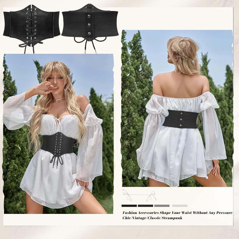 Meier Corset Wide Belt Elastic Waist Slimming Look Elastic Waist Waistband