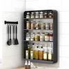 No-Drilling Wall-Mounted Kitchen Storage Shelf Multi-Purpose Storage Rack for Bathroom, Space-Saving Storage Organizer for Toiletries, Spices, Books