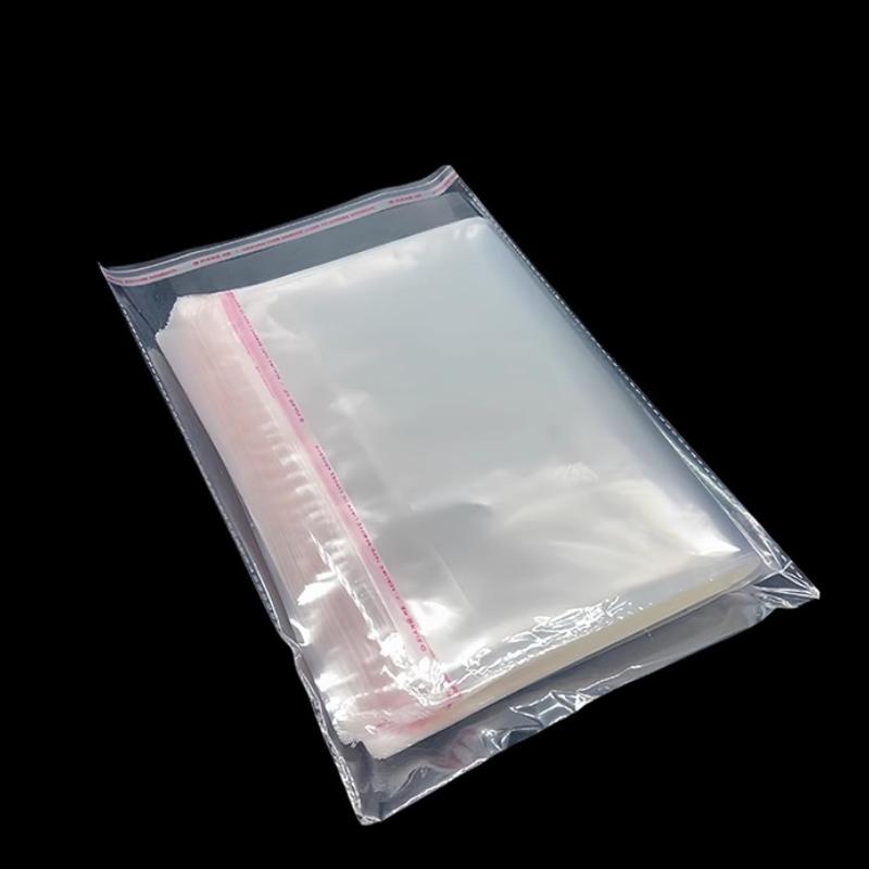 

Клейка самоклейка кишеня, Пакувальний пакет для одягу OPP Прозорий самозаклеюваний пластиковий пакет Багаторазові самоклейкі герметичні пакети для виготовлення ювелірних виробів 10x15cm 100pcs прозорий