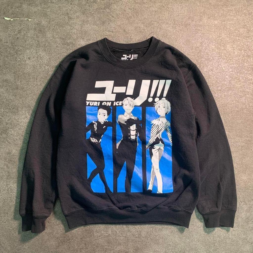 [USED] 6TAS2 Yuri! ON ICE anime sweatshirt, used clothing