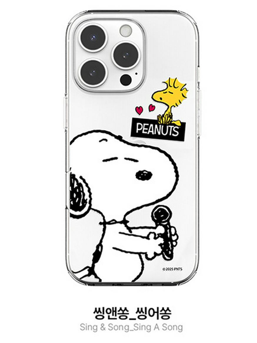 

Snoopy & Charlie Cartoon Clear Case for iPhone 17 Pro Max Air