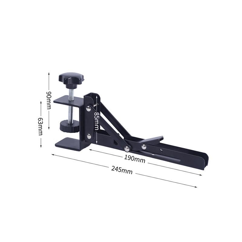 1 Pair Punching-Free Desktop Extending Boards Holder Foldable Keyboards Extension Bracket Office Computer Working Tablet Laptop