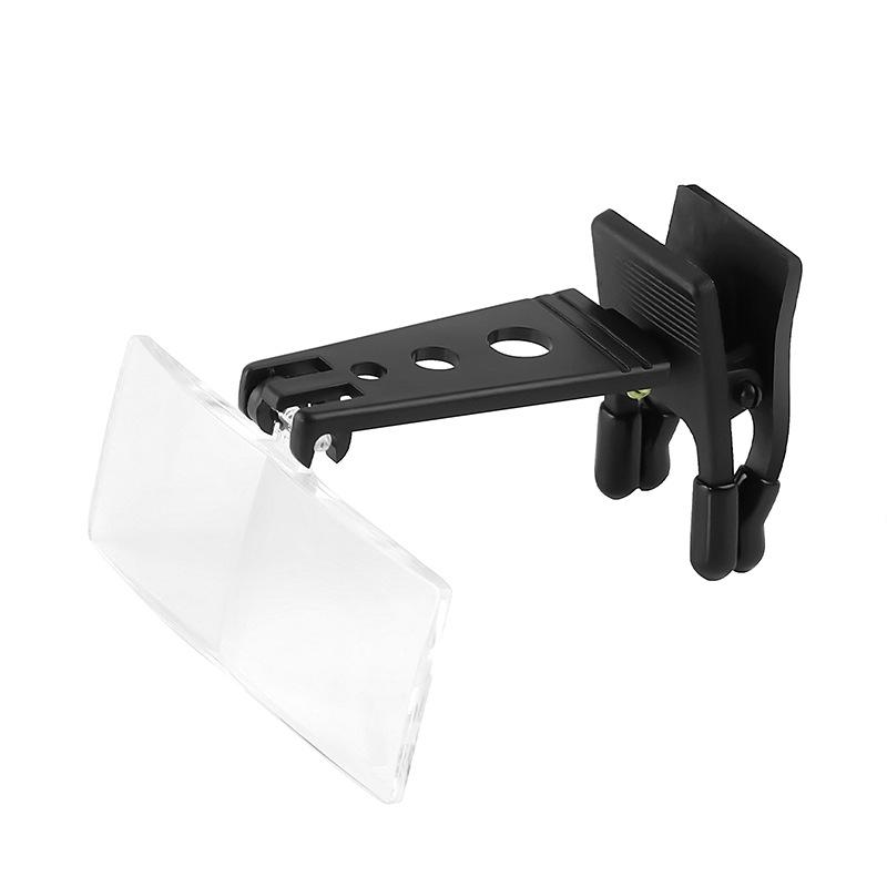 Glasses Style Magnifying Glass With Clip For Reading ,Wooden Horse-Type Surgical Magnifying Glass, Three Sets Of Lenses