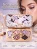 FlowerKnows Eyeshadow Palette, 6 shades, satin texture, 6.5 g
