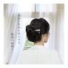 [Miaomyao] Hairpin Hair Stick for Japanese Kimono Yukata, Peach Blossom Silver Hair Accessory, Elegant Peach Blossom Kanzashi with Pure Silver