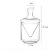 Creative Crystal Glass Wine Decanter with Slanted Spout – Ice Wine Carafe