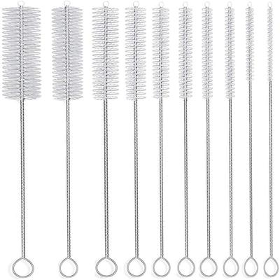 Pigeon Straw Brush Cleaning Hose Very Fine Injector 20cm Different Diameters 10-Piece Set (White)