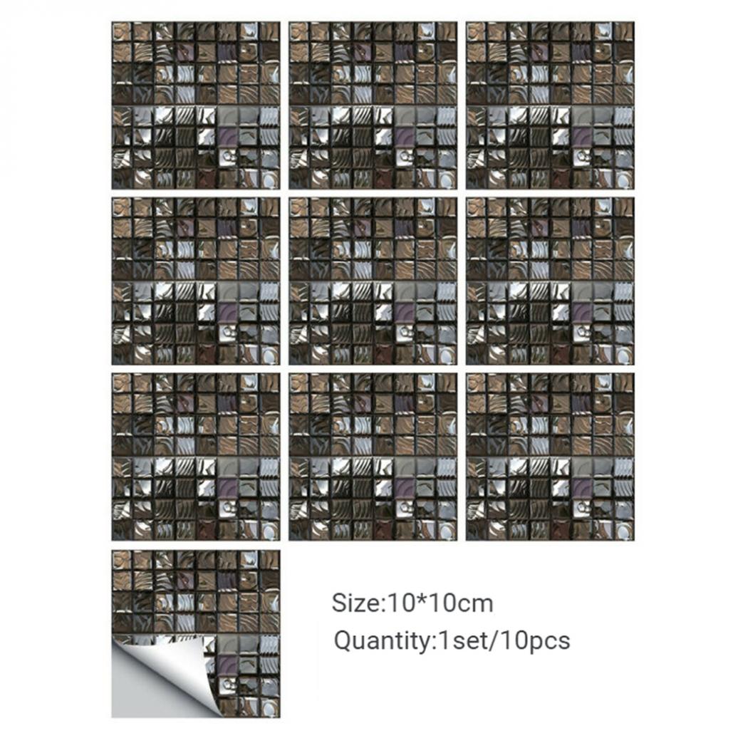 

Наклейка на стену 10/20/50 шт. Фон для стены Водонепроницаемая наклейка для ванной комнаты Декор 10cm