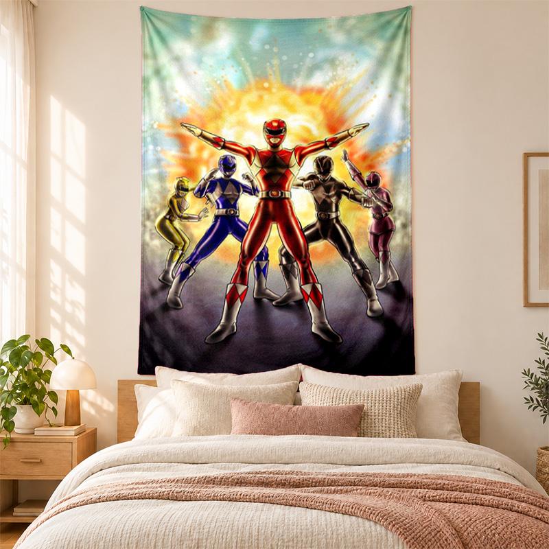 Power Rangers Tapestry Highquality for Decorating Living Room Bedroom Dorm Walls Ideal As Bedroom Wallart Orholiday Gift