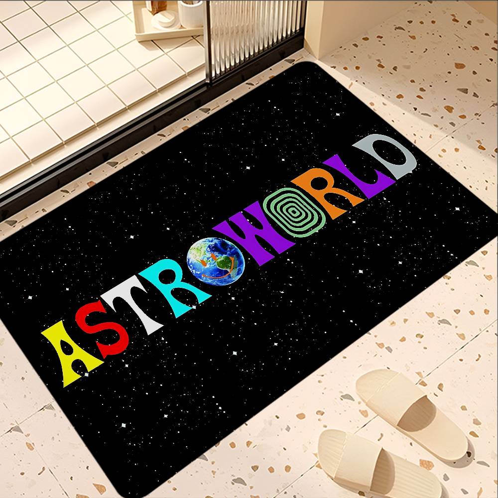 

T-Travis S-Scott Astroworld Floor Mat Cheaper Anti-slip Modern Living Room Balcony Printed Bedside Mats 40x60cm