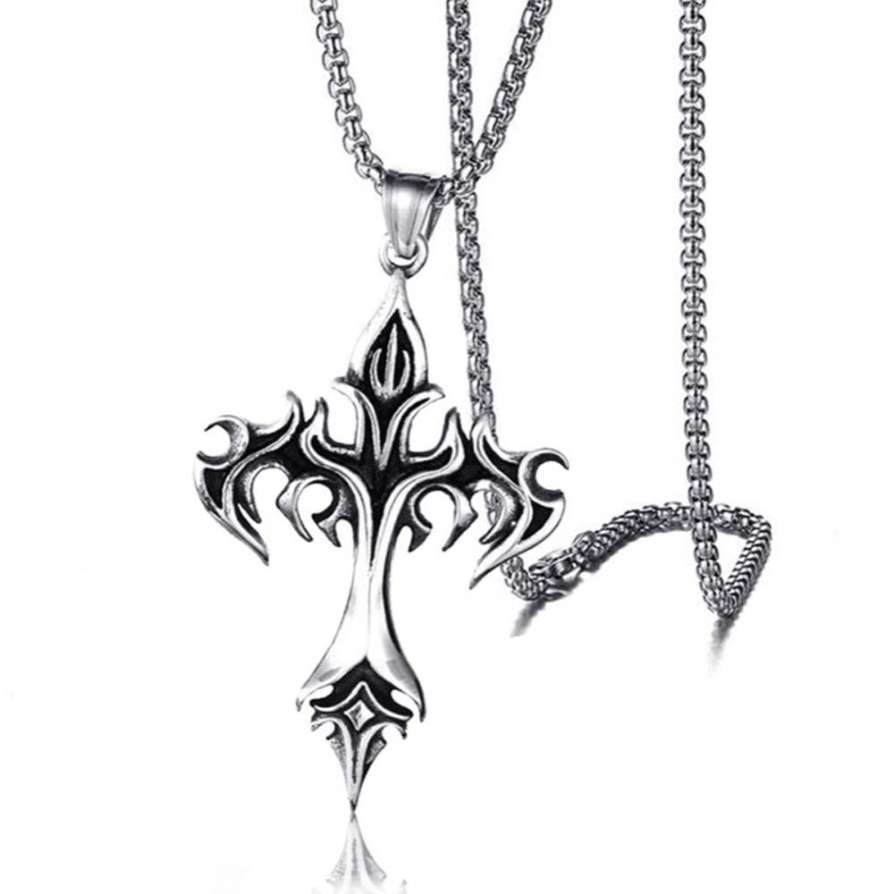 Cross Cross Clavicle Chains Stainless Steel Cross Choker Pendant Cross Necklaces Birthday Gifts