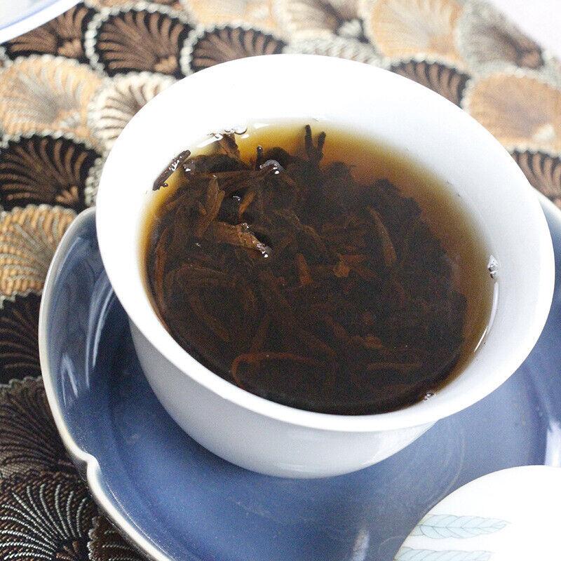 Ten-year-old Yunnan Menghai Pu'er Tea Jinhao Ripe Brick 250g Fermented Ripe Tea