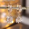 French retro Virgin Mary full diamond earrings, women's earrings with a sense of celebrity atmosphere in style
