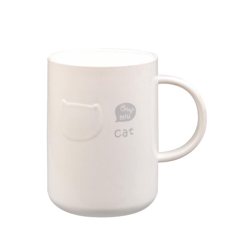 Nordic Style Plastic Toothbrush Holder Cup With Handle Modern Bathroom Mouthwash Cup For Home Hotel Travel