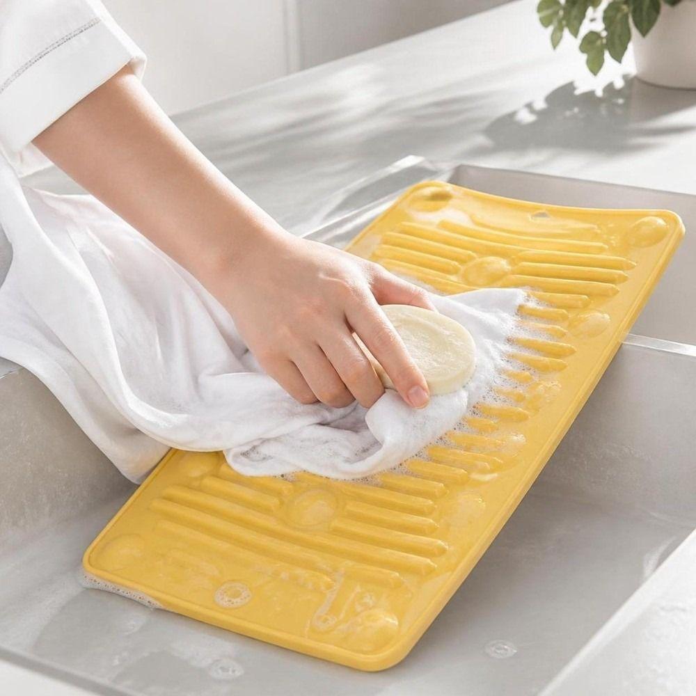 Non-Slip Hand Washing Board Suction Cups Scrubbing Board Laundry Washboard  Hand Washing Delicates