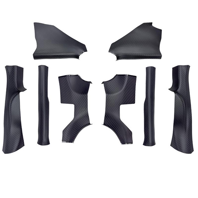 8PCS Door Sill Protector For Tesla Model YL 2026 Door Entry Guard Easy Clean TPE Material Black Model YL(6-seat) Accessories