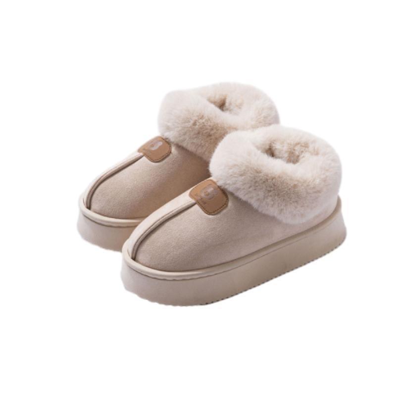 Maternity confinement shoes autumn and winter bags and new home indoor non-slip soft-soled plush warm cotton slippers women