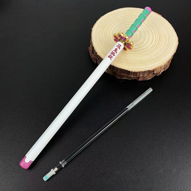 Figurina Modelo de Bolígrafo Firma de 7.8 pulgadas 20 cm Aleación Tamaño Real Bolígrafo de Bola Anime Figura Japonesa Accesorios Suministros de Oficina Regalos