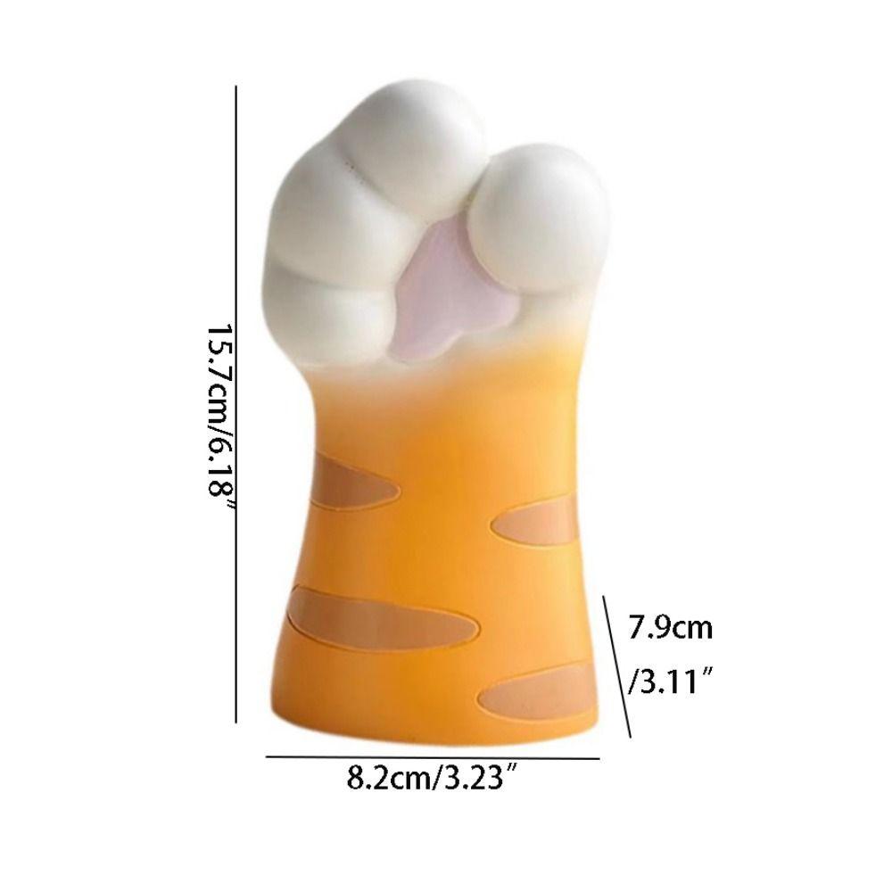 Handmade Desktop Plants Pot Resin Crafts Cat Claw Holder Cat Claw Flower Vase  Flower Arrangement