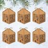 6 Pcs Christmas Gift Boxes Reusable Hollow Design Paper Candy Box for Birthday Bridal Shower Wedding Christmas Party Favors Holder