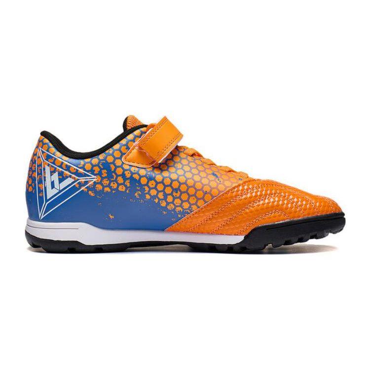Li Ning Kids Assault Comfortable Versatile Non-Slip Low-Top Soccer Shoes Men Soccer Shoes Orange YKGT008-1