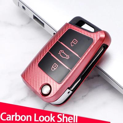 Tpu Carbon Patroon Autosleutel Case Cover Voor VW Volkswagen Golf 7 MK7 Tiguan MK2 Voor SEAT Ateca Leon FR2 Ibiza Voor Skoda Octavia A7