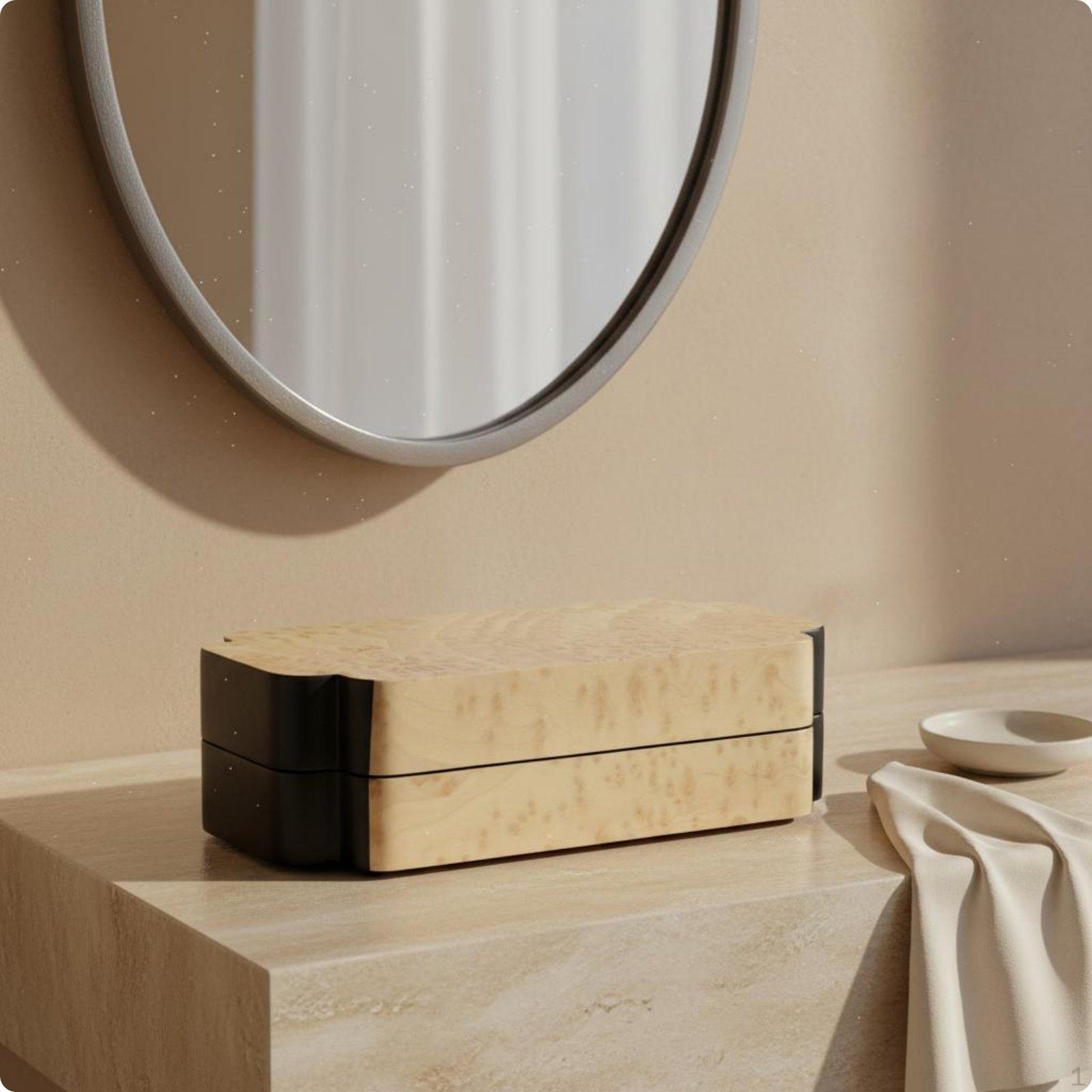 Luxury Jewelry Storage Box Chinese Decorative for Dressing Table, Entryway